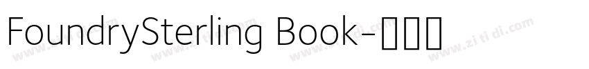 FoundrySterling Book字体转换